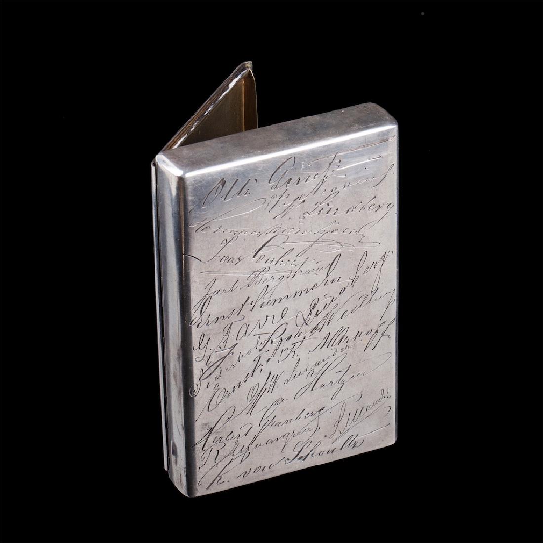 Russian silver-gilt cigarette case — image 4