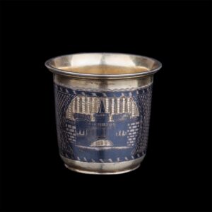 Russian silver-gilt and niello beaker — image 1
