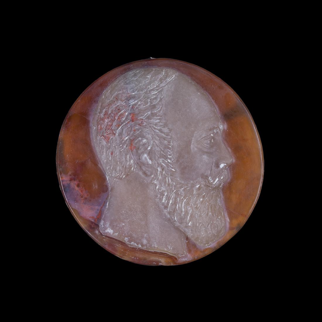 Stone carving medallion with Alexander III — image 1
