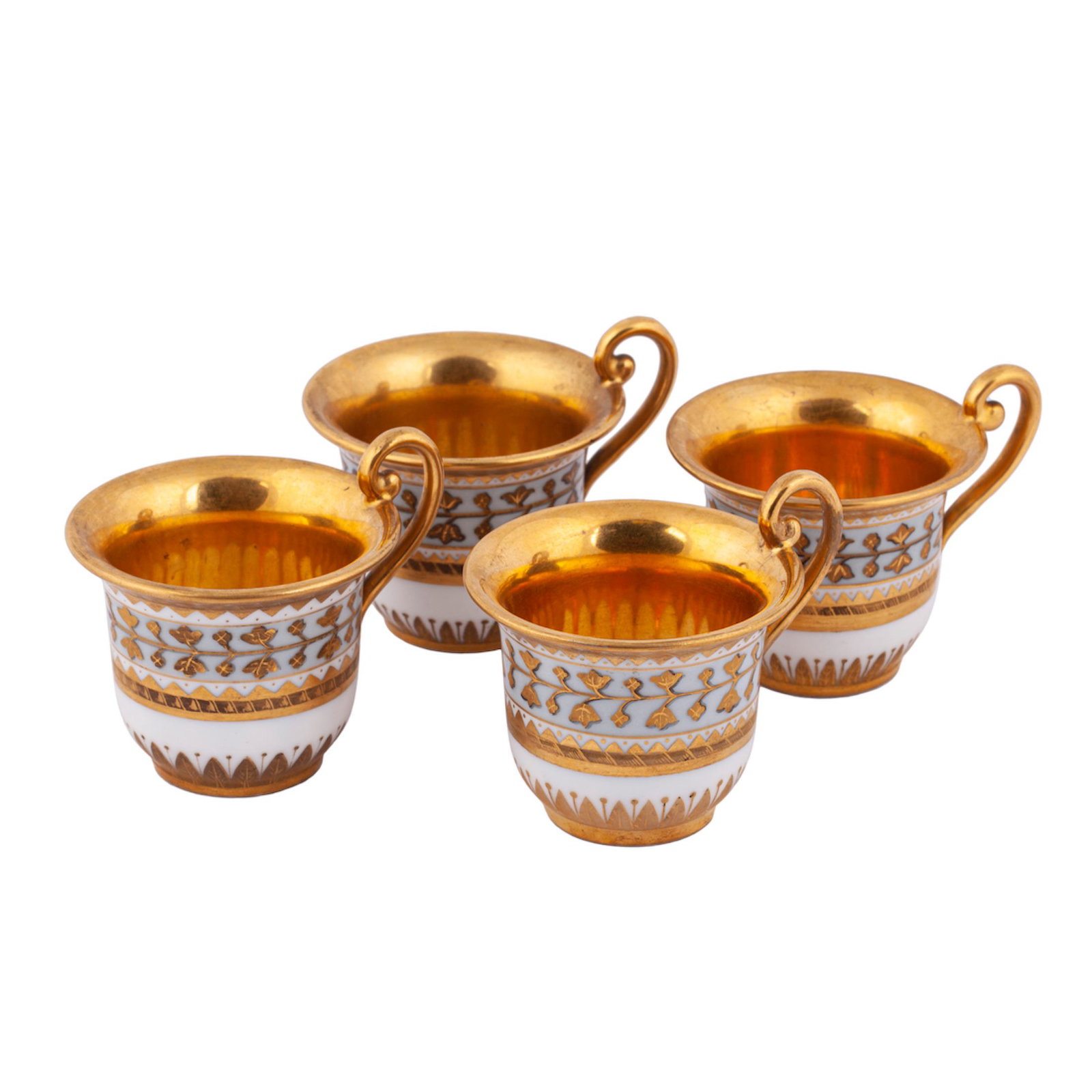 A set of 4 Russian porcelain cups — image 1