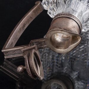 Faberge silver-gilt and cut-crystal glass carafe — image 5