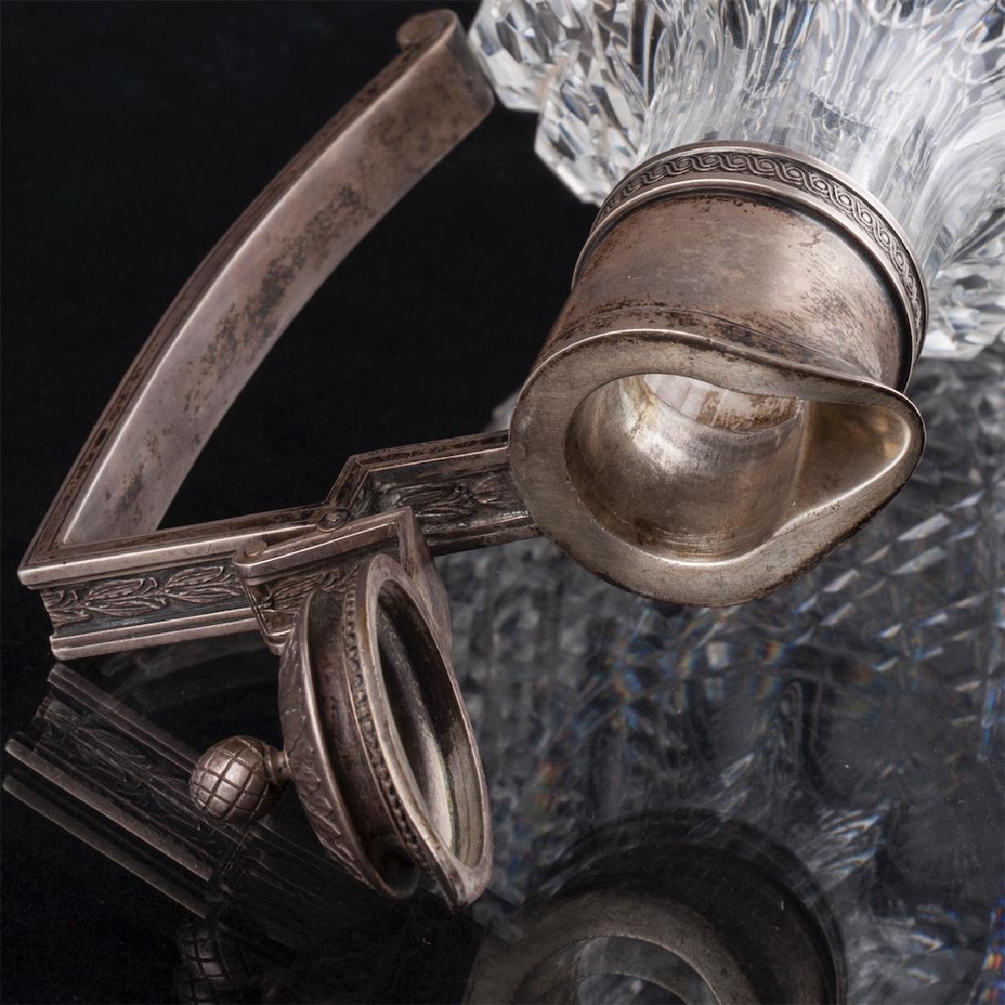 Faberge silver-gilt and cut-crystal glass carafe — image 5