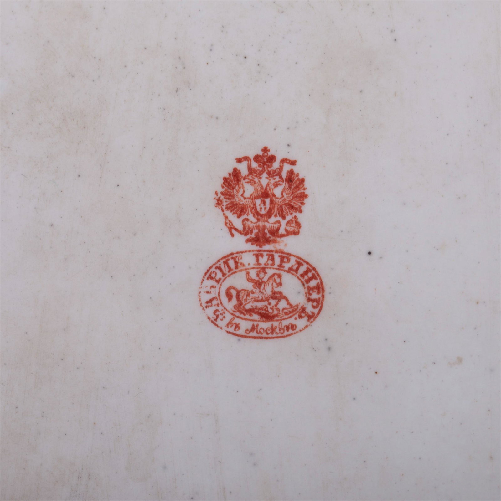 A pair of bas-relief porcelain plaques, Gardner's — image 3
