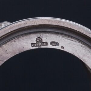 Faberge silver tea glass holder — image 4