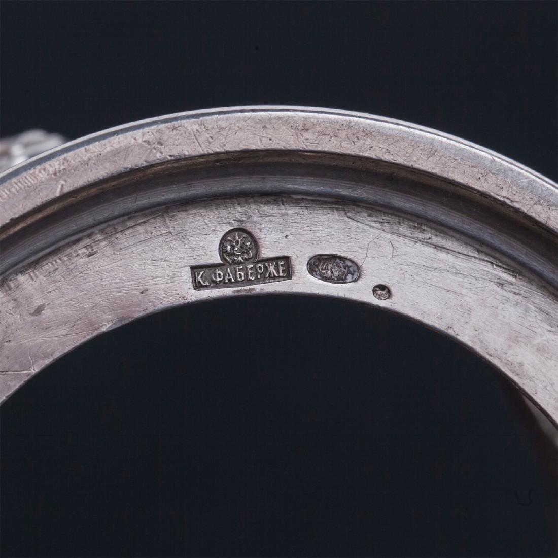 Faberge silver tea glass holder — image 4