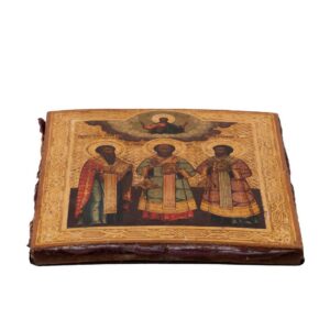 Russian icon Three Holy Hierarchs — image 7