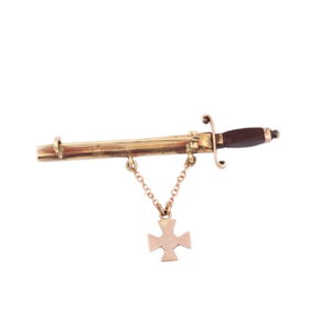 Gold pendant in the shape of a dagger — image 2