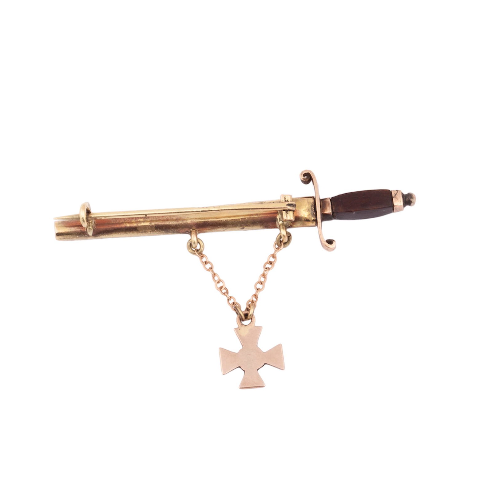 Gold pendant in the shape of a dagger — image 2
