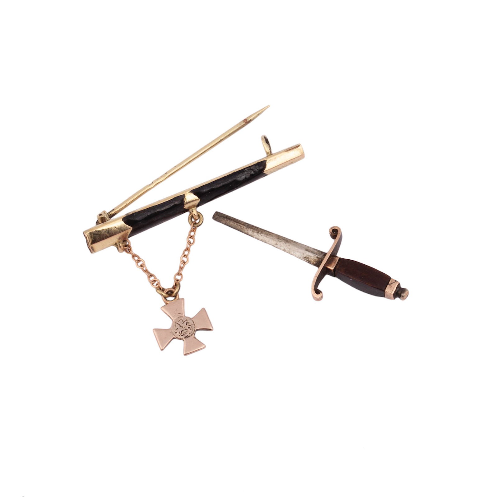 Gold pendant in the shape of a dagger — image 3