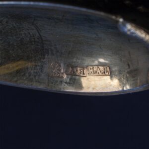 Russian cast silver-gilt spoon set of 2 pieces — image 5