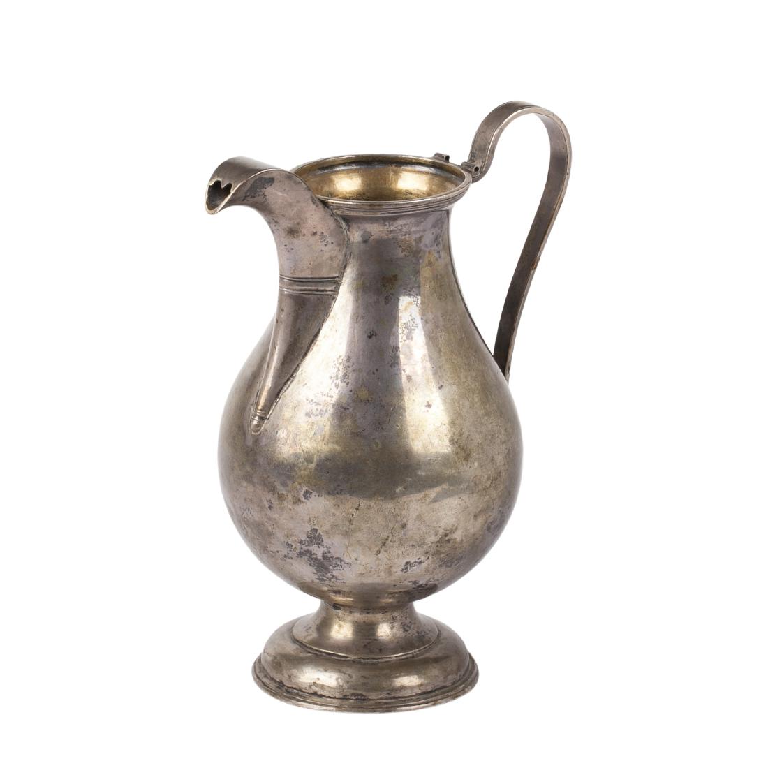 Russian silver wine jug — image 1