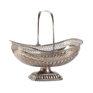 Russian silver bread basket — image 1