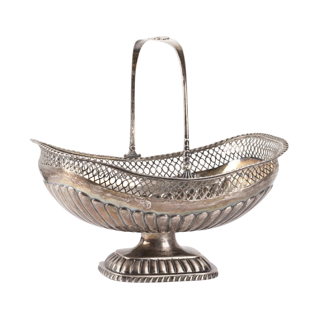 Russian silver bread basket — image 1