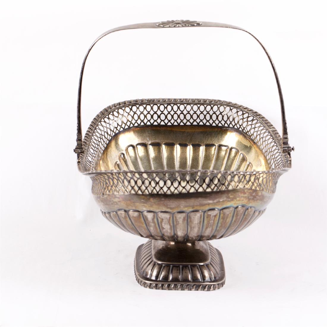 Russian silver bread basket — image 3
