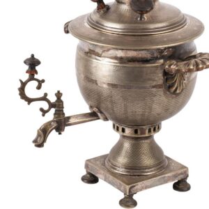 Russian Empire silver plated samovar — image 5