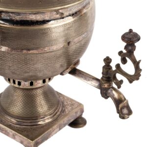 Russian Empire silver plated samovar — image 6