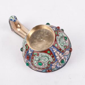 Russian enamel kovsh by Rukert Fedor — image 5