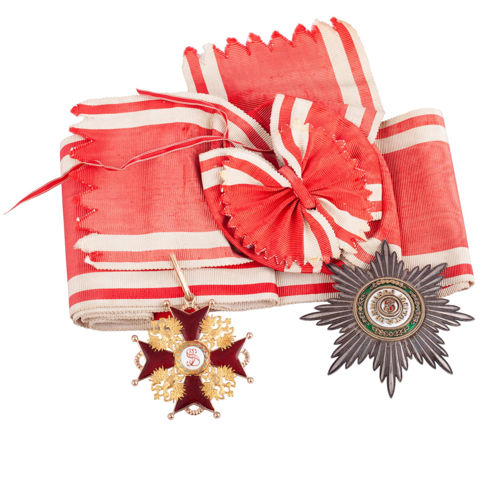 A 1st class Order of St. Stanislav set — image 1