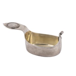 Faberge memorial silver kovsh — image 2