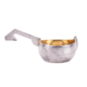 Russian silver-gilt kovsh — image 2