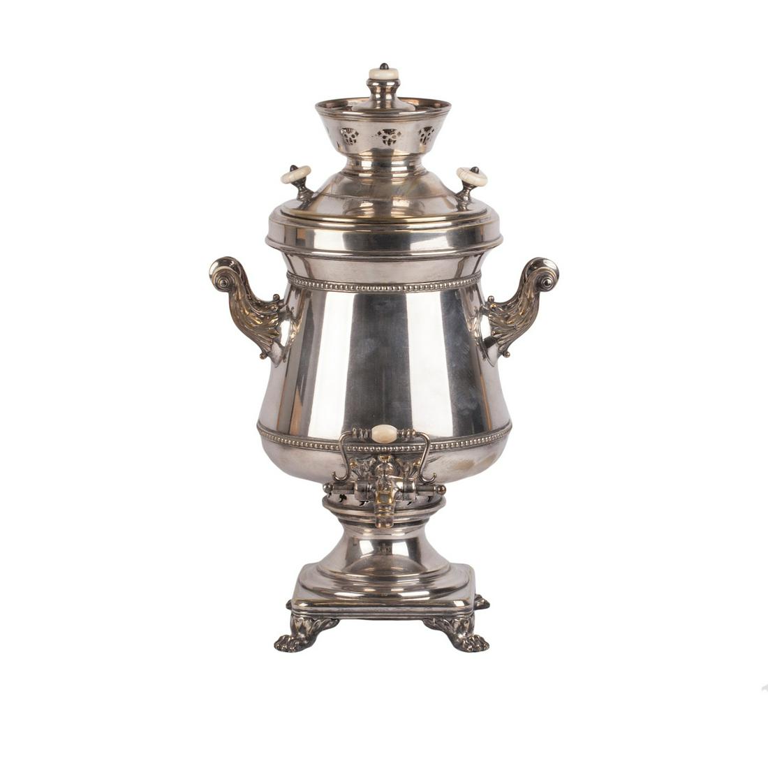 19th century brass samovar — image 1