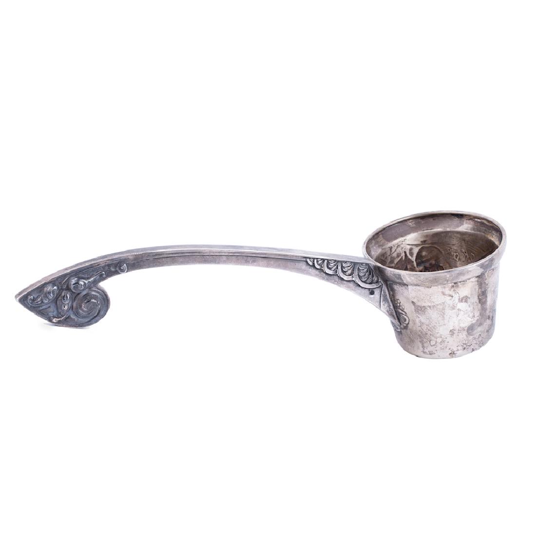 Russian cast silver-gilt kovsh-ladle — image 2