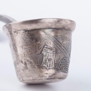 Russian cast silver-gilt kovsh-ladle — image 6