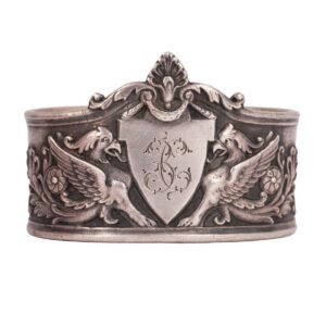 Unusual Faberge cast silver-gilt napkin — image 2