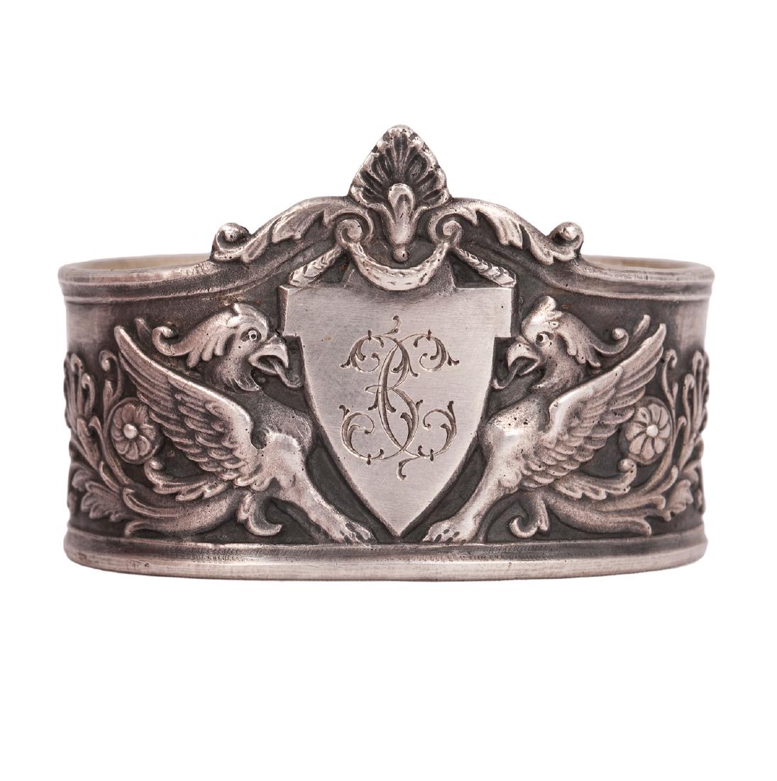 Unusual Faberge cast silver-gilt napkin — image 2