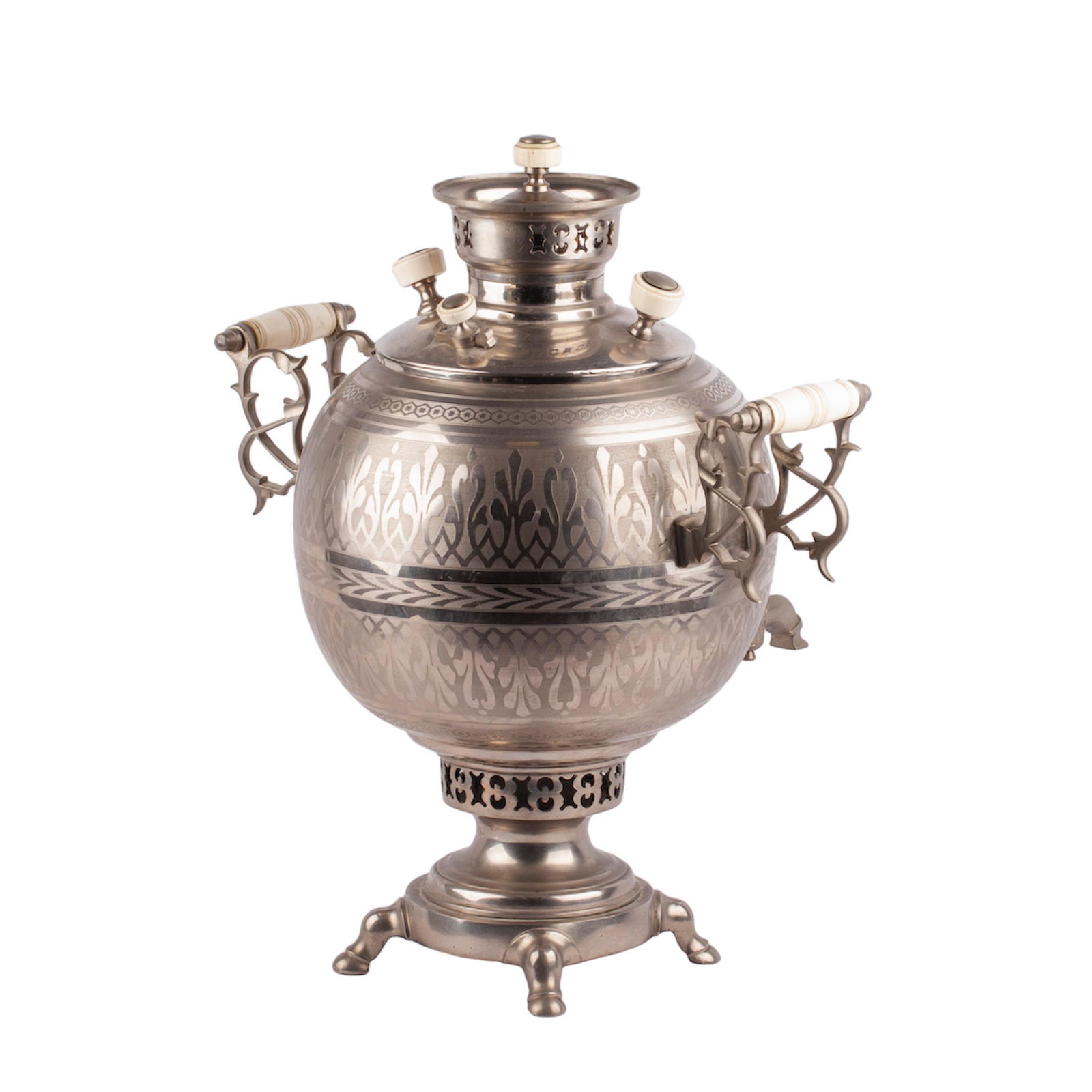 A Russian samovar in the shape of a ball — image 3