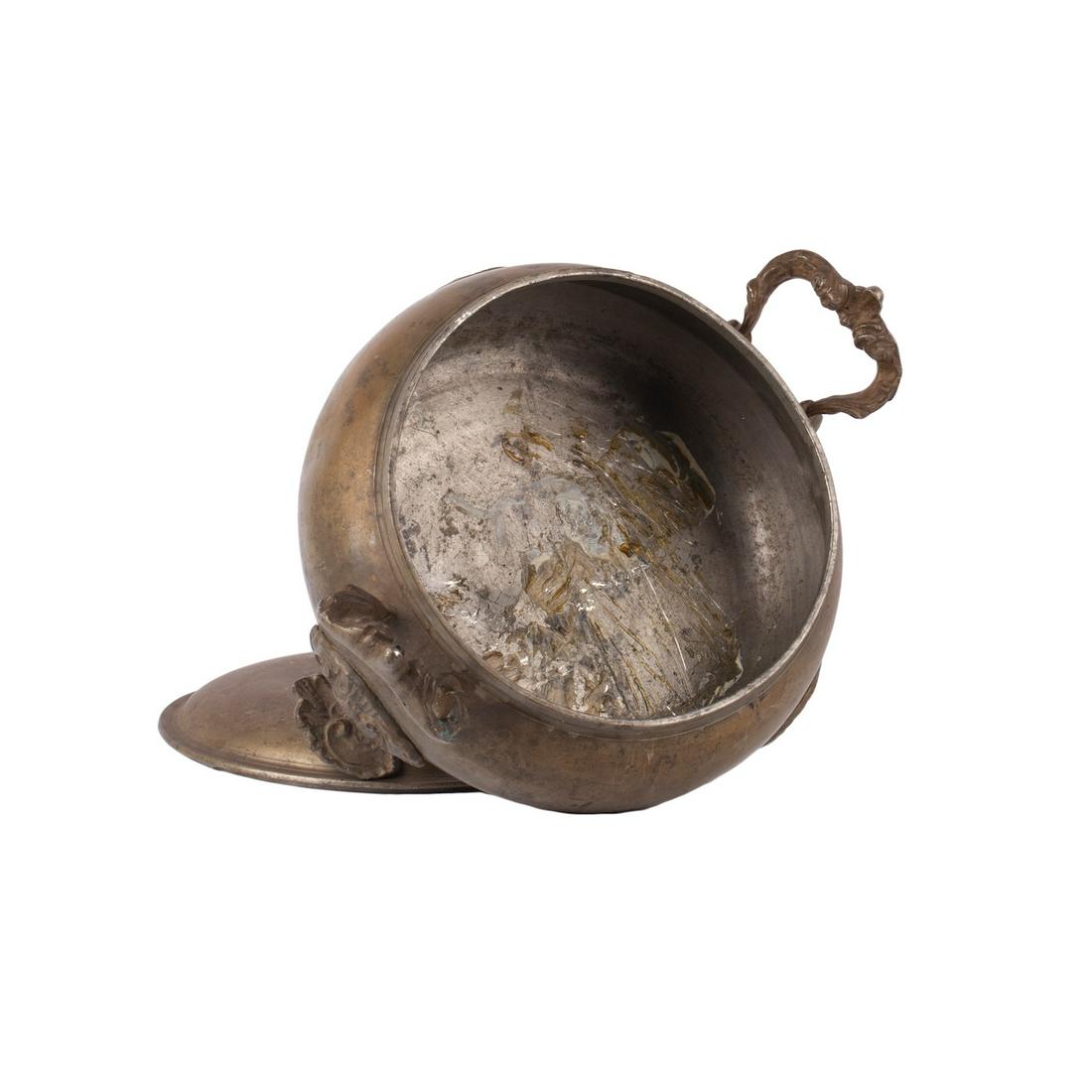 Russian metal dish with a lid — image 4