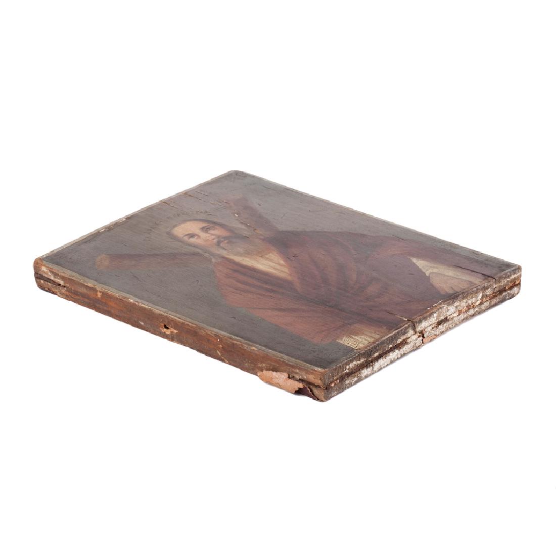 Russian oil painted on wood icon of St. Andrew — image 4