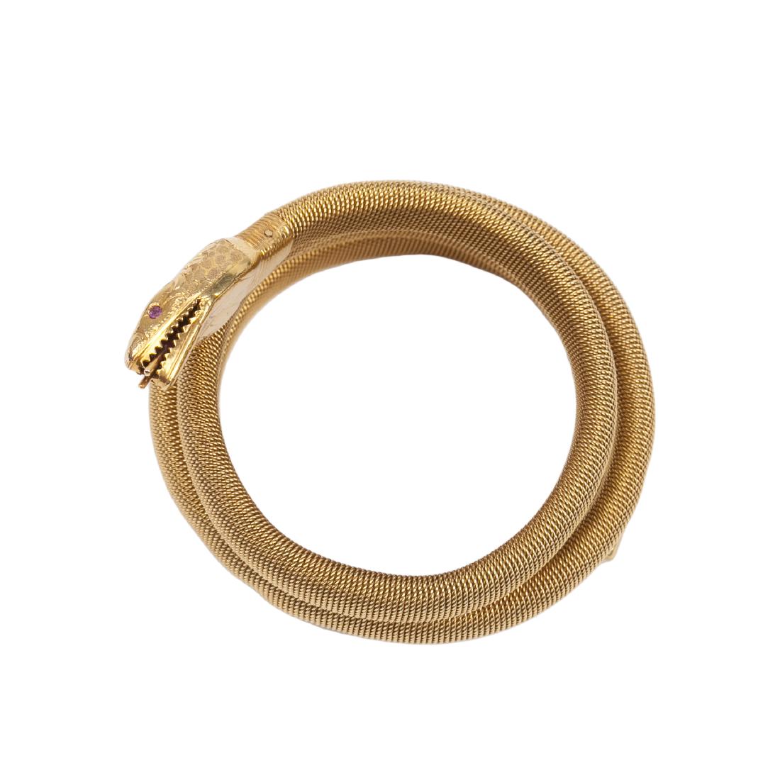 Russian gold and ruby bracelet — image 2