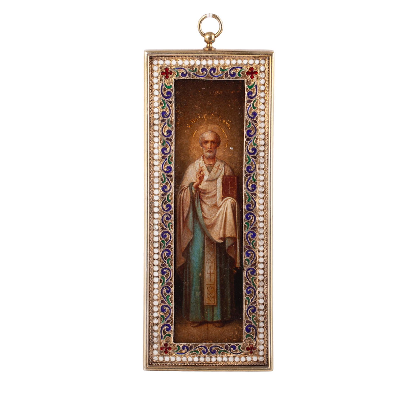 A Russian icon of Saint Nicholas the Wonderworker — image 1