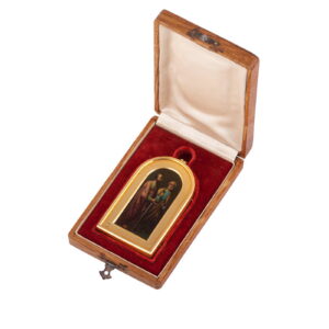 A Russian silver-gilt icon of Saint Peter, Paul — image 1