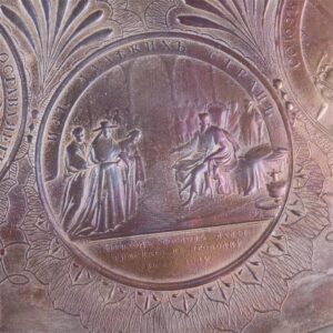 Russian presentation silver-plated copper dish — image 6