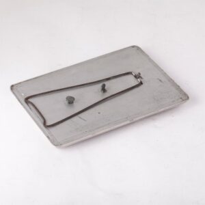 Russian white metal desk calendar — image 2