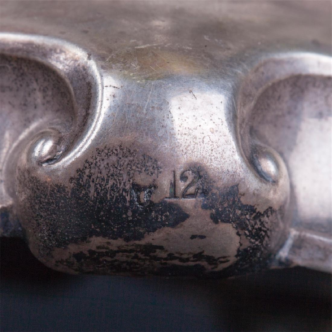 Silver and engraved glass vase — image 5