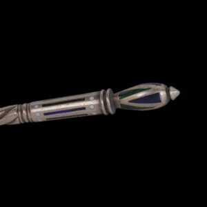 Unusual Russian decorative silver-gilt spoon — image 6