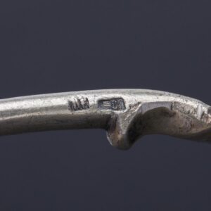 Unusual Russian decorative silver-gilt spoon — image 7