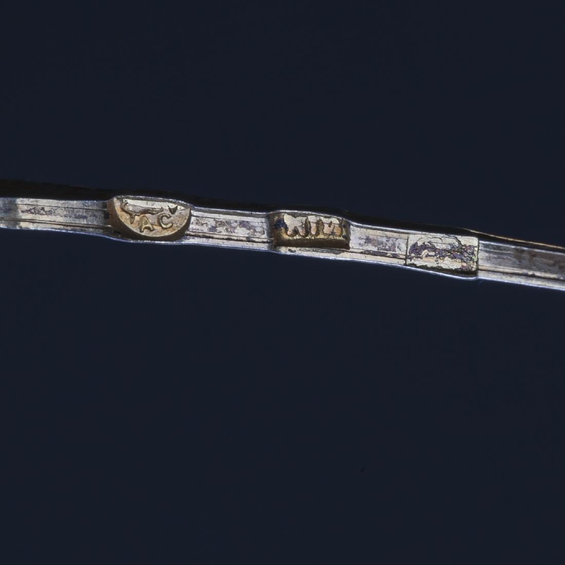 Russian silver-gilt tea spoons set — image 5