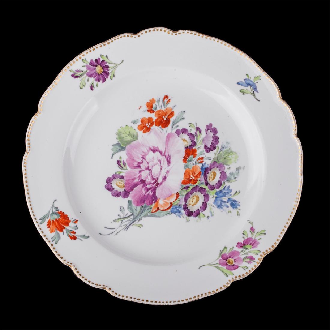 Russian Imperial plate with floral motif — image 1