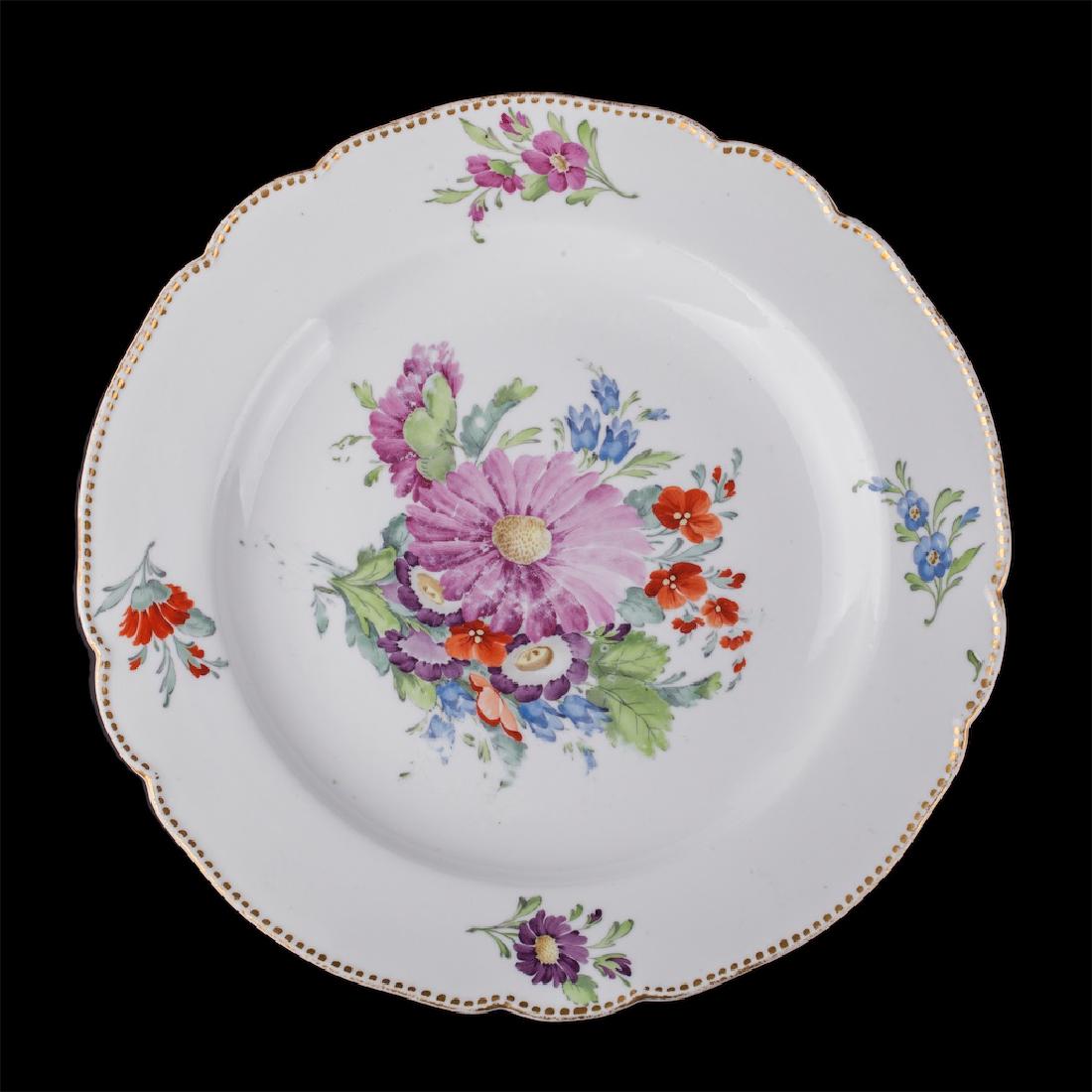 Russian Imperial plate with floral motif — image 1