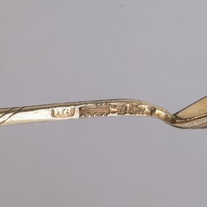 Russian silver-gilt and niello tea spoons set — image 4