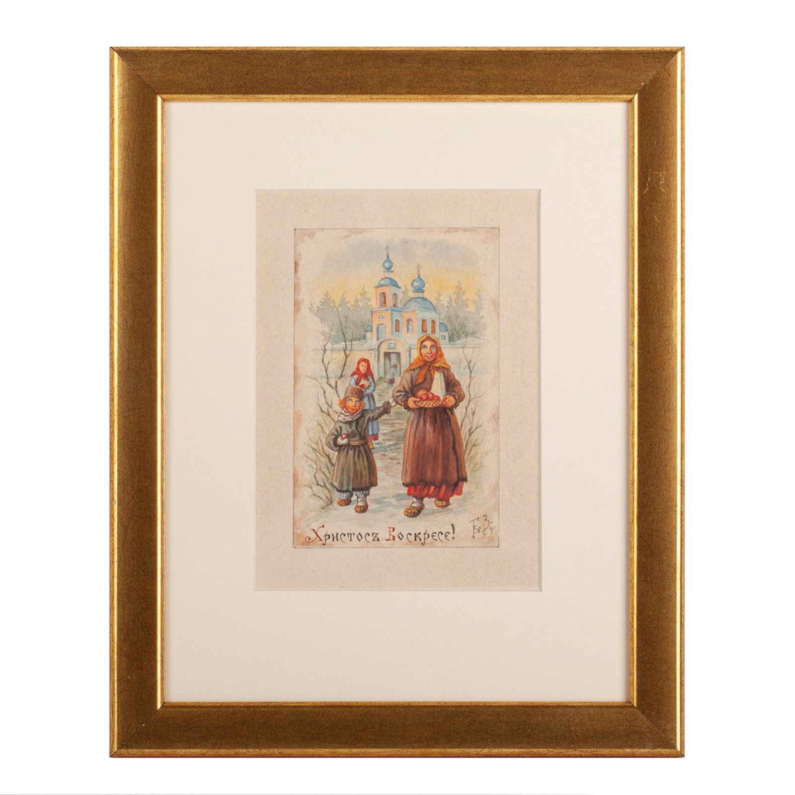 A sketch of an Easter postcard, Boris Zvorykin — image 1
