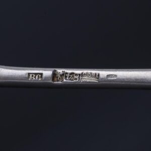 Russian silver & niello spoon with the Kremlin — image 5