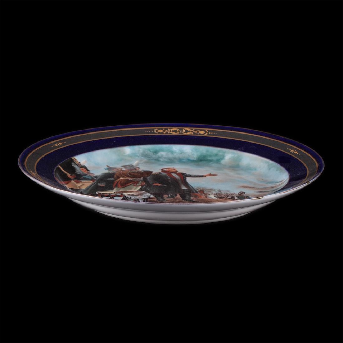 Decorative porcelain plate. Dmitrov factory — image 2