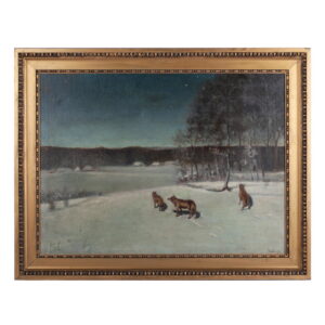 Yakov Brovar "Winter Landscape with Wolves" — image 1