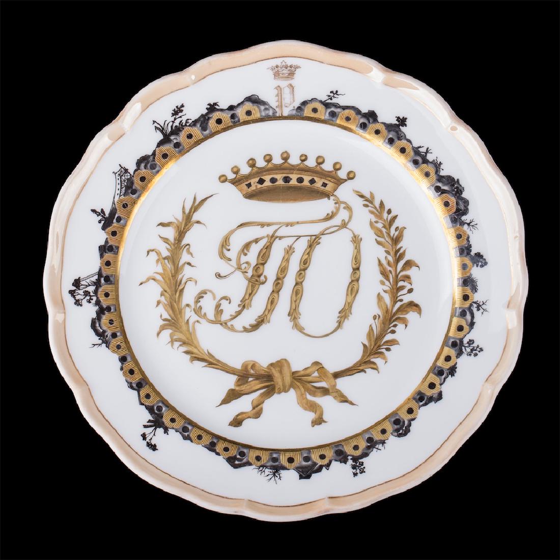 Russian porcelain plate from Orlov service — image 1