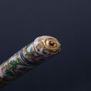 Russian Silver & porcelain serving fork — image 4